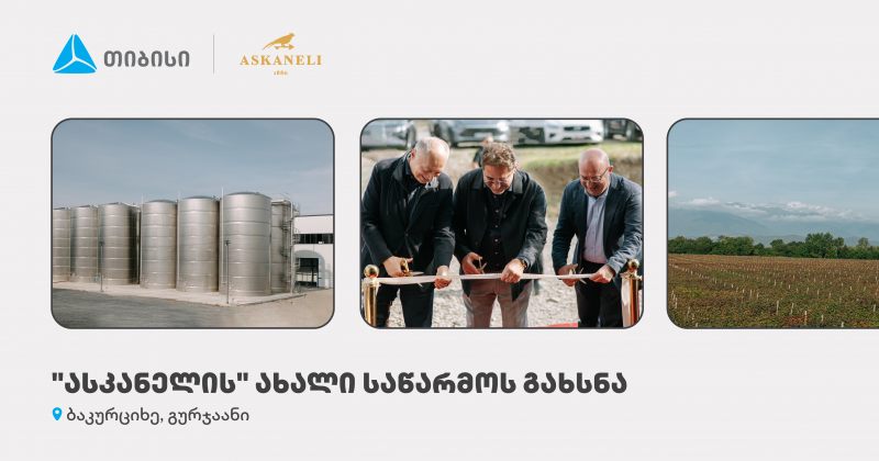 თიბისის მხარდაჭერით, ბაკურციხეში "ასკანელის" ქარხანა გაიხსნა (რ)