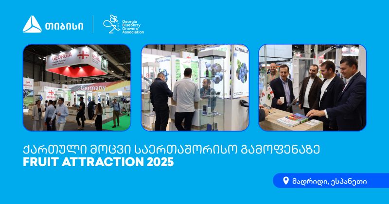 მოცვის მწარმოებელთა ასოციაციამ Fruit Attraction 2025-ში მიიღო მონაწილეობა, მხარდამჭერია TBC (რ)
