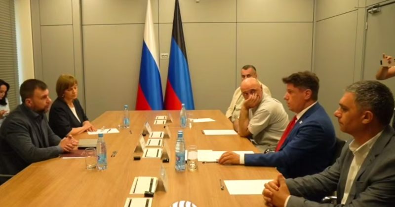 რუსული მედია: ქართული ოცნების წარმომადგენლები პუშილინს ოკუპირებულ დონეცკში შეხვდნენ