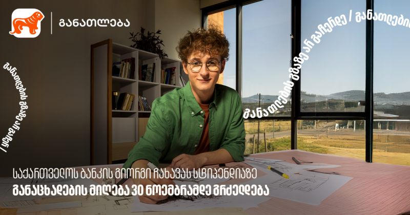 BOG-ის გიორგი ჩახავას სტიპენდიაზე განაცხადების მიღება 30 ნოემბრამდე გრძელდება (რ)