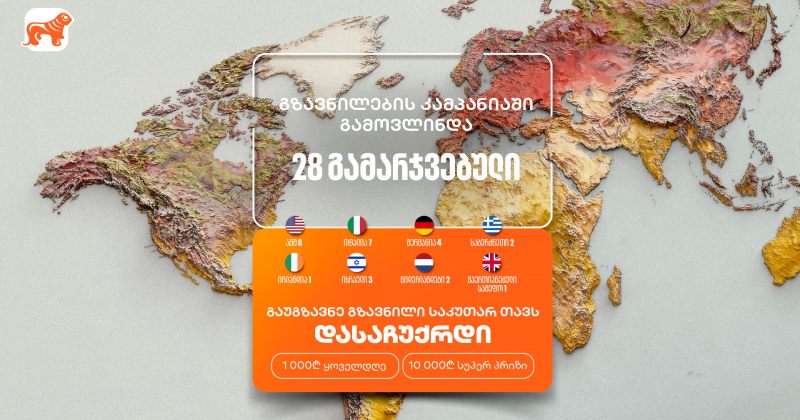 საქართველოს ბანკის "საკუთარ თავთან გზავნილის" კამპანიას უკვე 28 გამარჯვებული ჰყავს (რ)