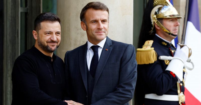 1 დეკემბერს ვოლოდიმირ ზელენსკი საფრანგეთში ემანუელ მაკრონს შეხვდება