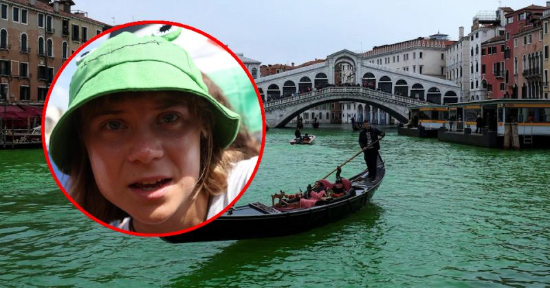 ვენეციის არხში საღებავის ჩასხმის გამო გრეტა ტუნბერგს დროებით ქალაქში შესვლა აუკრძალეს