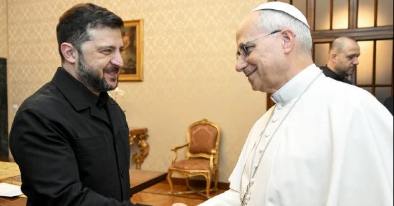 პაპი ლეო მხარეებს უკრაინაში სამართლიანი და გრძელვადიანი მშვიდობის მიღწევისკენ მოუწოდებს