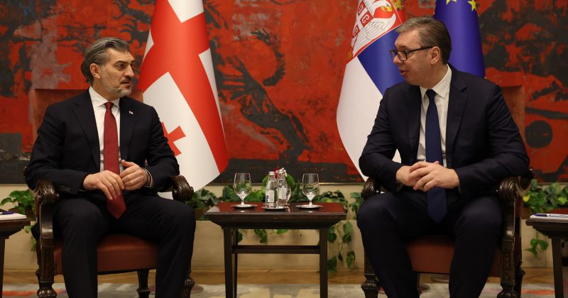 მიხეილ ყაველაშვილი სერბეთის პრეზიდენტს, ალექსანდარ ვუჩიჩს შეხვდა