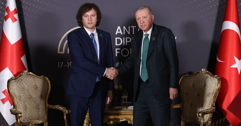 ირაკლი კობახიძე თურქეთში რეჯეფ თაიფ ერდოღანს შეხვდა