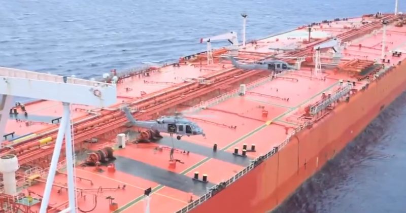 აშშ-ს ძალებმა ინდოეთის ოკეანეში სანქცირებული ირანული ნავთობის გადატანისთვის გემი დააკავეს