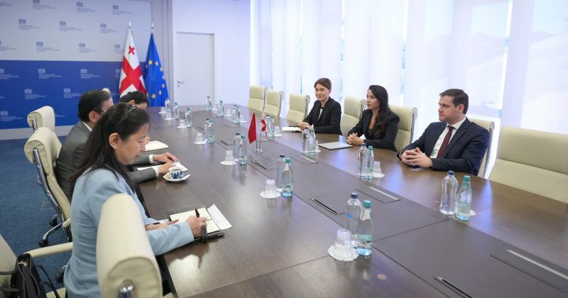 მარიამ ქვრივიშვილი საქართველოში ჩინეთის ელჩს შეხვდა