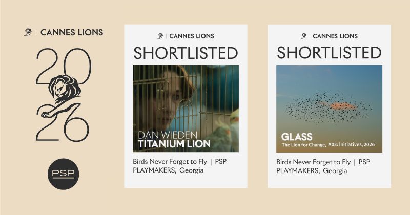 PSP-ს კამპანია Cannes Lions-ის ორ ყველაზე პრესტიჟულ კატეგორიაში მოხვდა (რ)