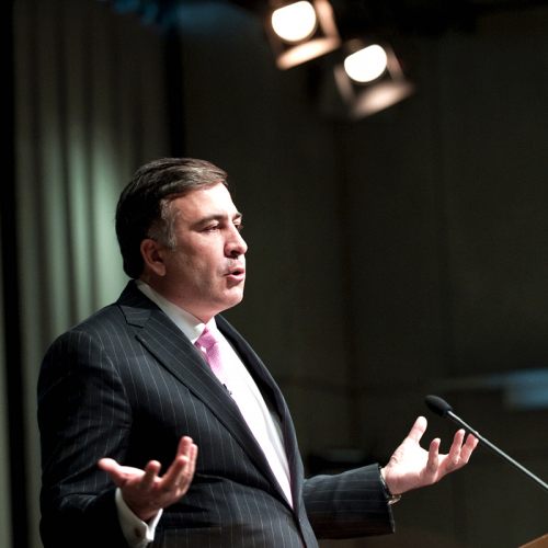 president of Georgia Mikhail Saakashvili